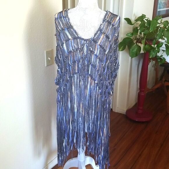Cindigindi Other - CINDIGINDI Boho Hippie Retro Fringe‎ Top/Coverup size OS